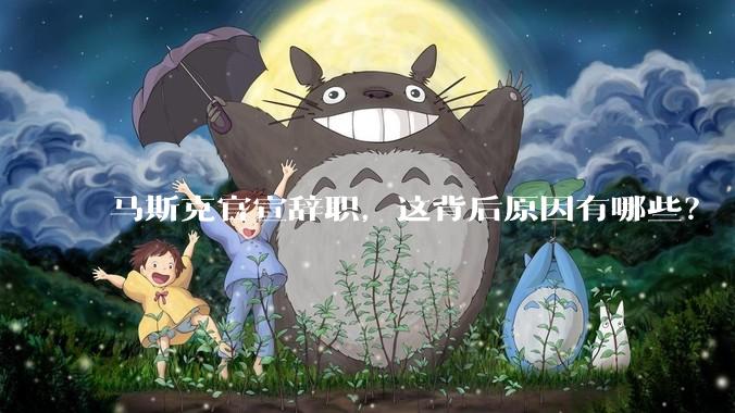 马斯克官宣辞职，这背后原因有哪些？
