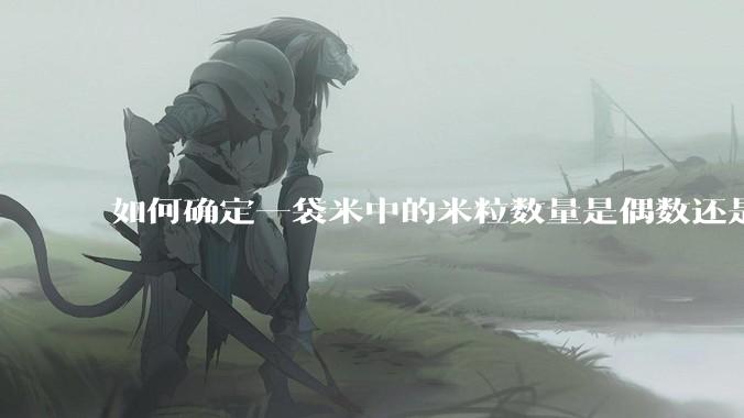 如何确定一袋米中的米粒数量是偶数还是奇数？